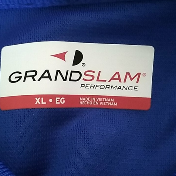 Grandslam Performance Collared Blue Shirt - Picture 3 of 4
